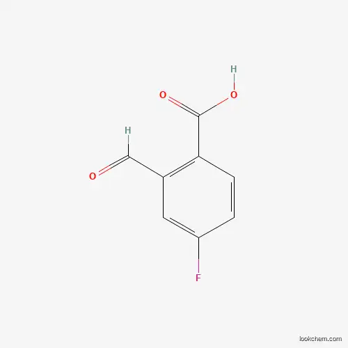 Molecular Structure of 1186047-15-3 (4-Fluoro-2-formylbenzoic acid)