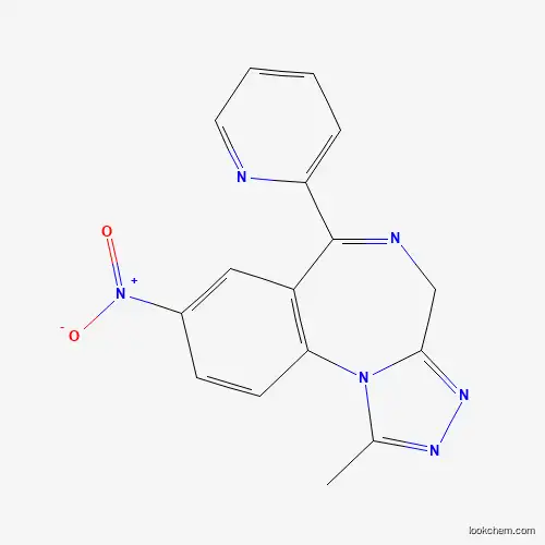 8-nitro-1-methyl-6-(2-pyridyl)-4H-s-triazolo[4,3-a][1,4]benzodiazepine