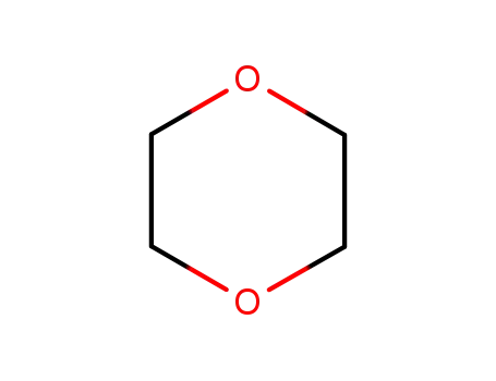 Molecular Structure of 123-91-1 (1,4-Dioxane)