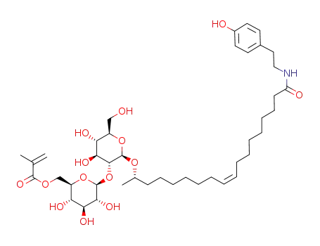 ethyl 17-L-[(2'-O-β-D-glucopyranosyl-β-D-glucopyranosyl)oxy]-cis-9-octadecenamide 6"-methacrylate