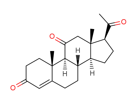 Molecular Structure of 516-15-4 (11-Ketoprogesterone)