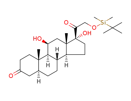 21-tert-butyldimethylsilyloxy-11β,17α-dihydroxy-5α-pregnane-3,20-dione