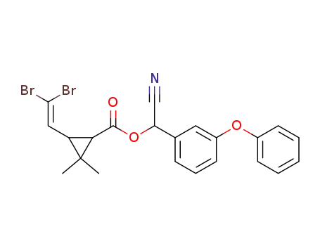 (-)-α-cyano-3-phenoxybenzyl (+)-cis-3-(2,2-dibromovinyl)-2,2-dimethylcyclopropanecarboxylate