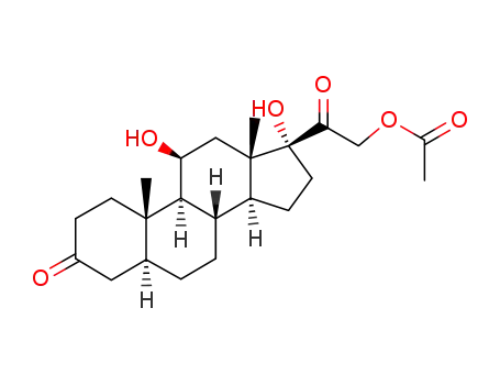 Molecular Structure of 4004-68-6 (5α-Dihydrocortisol 21-Acetate)