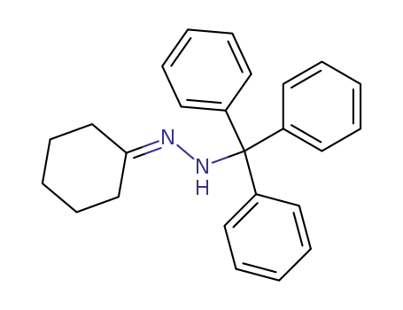 Molecular Structure of 90334-41-1 (Cyclohexanone, (triphenylmethyl)hydrazone)