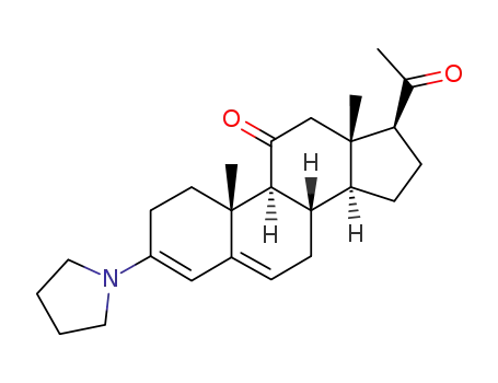 3-pyrrolidino-pregna-3,5-diene-11,20-dione