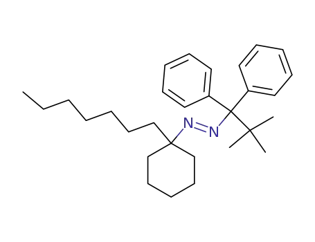 (2,2-Dimethyl-1,1-diphenyl-propyl)-(1-heptyl-cyclohexyl)-diazene