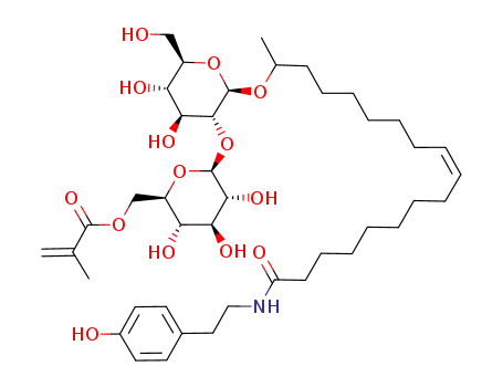 p-hydroxyphenethyl 17-L-[(2'-O-β-D-glucopyranosyl-β-D-glucopyranosyl)-oxy]-cis-9-octadecenamide-6"-methacrylate