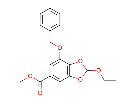 7-benzyloxy-2-ethoxy-benzo[1,3]dioxole-5-carboxylic acid methyl ester