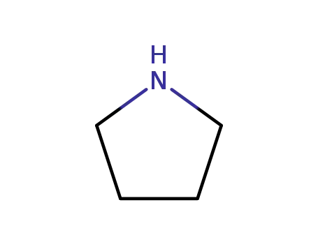 Molecular Structure of 123-75-1 (Tetrahydro pyrrole)
