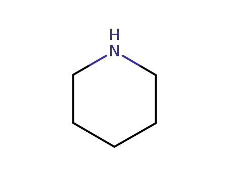 Molecular Structure of 110-89-4 (Piperidine)
