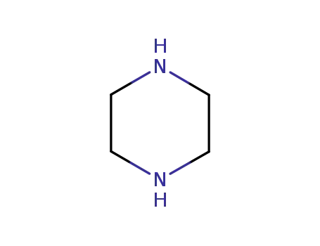 Molecular Structure of 110-85-0 (1,4-Diazacyclohexane)
