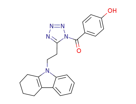 (4-hydroxy-phenyl)-{5-[2-(1,2,3,4-tetrahydro-carbazol-9-yl)-ethyl]-tetrazol-1-yl}-methanone