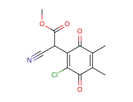 (2-chloro-4,5-dimethyl-3,6-dioxo-cyclohexa-1,4-dienyl)-cyano-acetic acid methyl ester