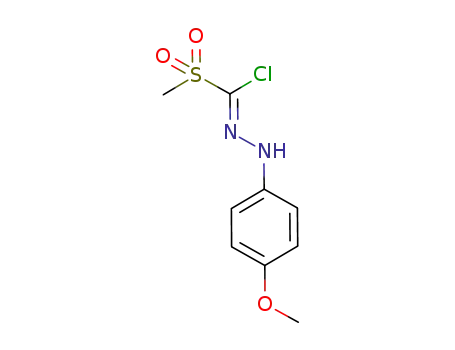 (Z)-N'-(4-methoxyphenyl)-1-(methylsulfonyl)methanehydrazonoyl chloride
