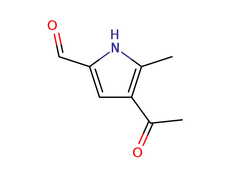Molecular Structure of 5971-77-7 (1H-Pyrrole-2-carboxaldehyde, 4-acetyl-5-methyl-)