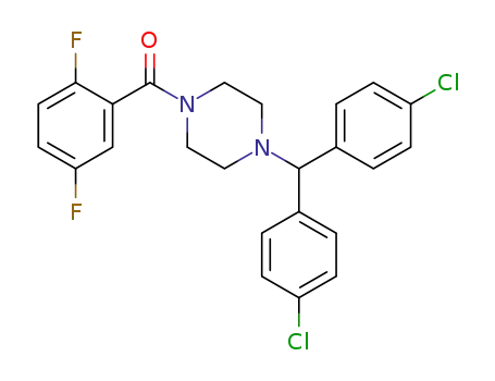 {4-[bis-(4-chlorophenyl)-methyl]piperazin-1-yl}-(2,5-difluorophenyl)methanone