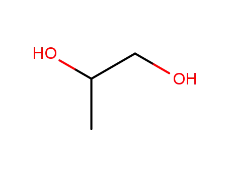 Molecular Structure of 57-55-6 (1,2-Propanediol)