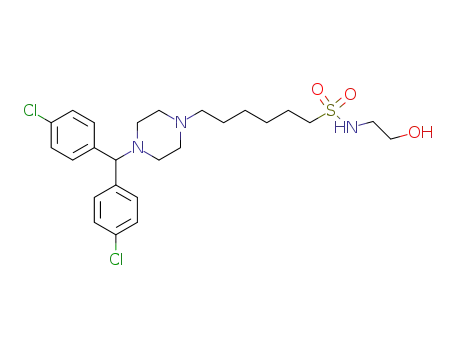 N-(2-hydroxyethyl)-6-[4-[bis(4-chlorophenyl)methyl]-1-piperazinyl]hexanesulfonamide