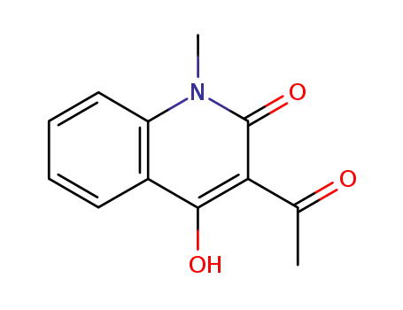 Molecular Structure of 54289-76-8 (3-ACETYL-4-HYDROXY-1-METHYL-2(1H)-QUINOLINONE)
