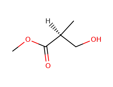 Molecular Structure of 80657-57-4 (METHYL (S)-(+)-3-HYDROXY-2-METHYLPROPIONATE)
