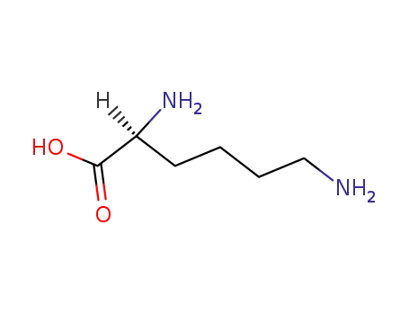 Molecular Structure of 56-87-1 (L-Lysine)