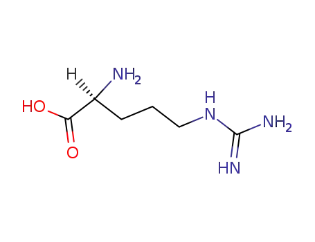 Molecular Structure of 74-79-3 (L(+)-Arginine)