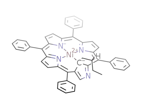 (5,10,15,20-tetraphenyl-21-(S-2'-methylbutyl)-2-aza-21-carbaporphyrinato)nickel(II)
