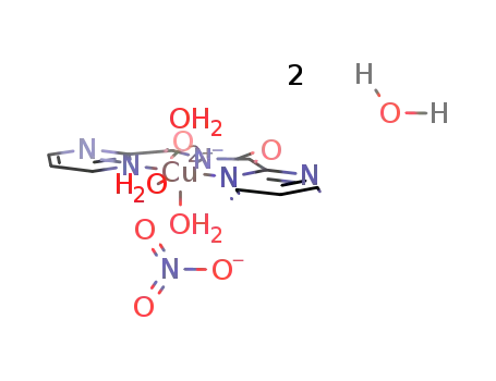 triaqua[bis(2-pyrimidylcarbonyl)amidate]copper(II) nitrate dihydrate