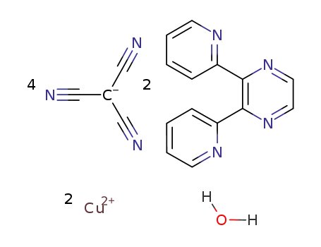 [Cu2(2,3-bis(2-pyridyl)pyrazine)2(tricyanomethanide)3(H2O)0.5](tricyanomethanide)0.5H2O