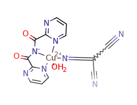 [Cu(bis(2-pyrimidylcarbonyl)amidate)(tricyanomethanide)(H2O)]