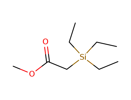 Molecular Structure of 2916-74-7 (Acetic acid, (triethylsilyl)-, methyl ester)