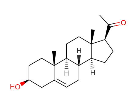 Molecular Structure of 145-13-1 (Pregnenolone)