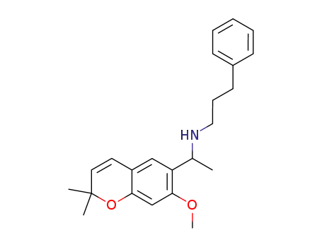 N-[1-(7-methoxy-2,2-dimethyl-2H-chromen-6-yl)ethyl]-3-phenylpropan-1-amine