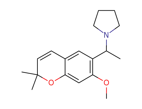 1-[1-(7-methoxy-2,2-dimethyl-2H-chromen-6-yl)ethyl]pyrrolidine