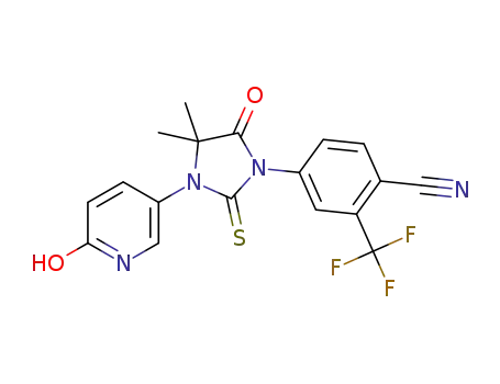 4-(3-(6-hydroxypyridin-3-yl)-4,4-dimethyl-5-oxo-2-thioxoimidazolidin-1-yl)-2-(trifluoromethyl)benzonitrile