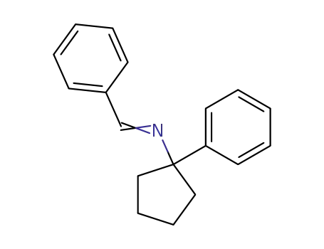 Molecular Structure of 63207-61-4 (Cyclopentanamine, 1-phenyl-N-(phenylmethylene)-)