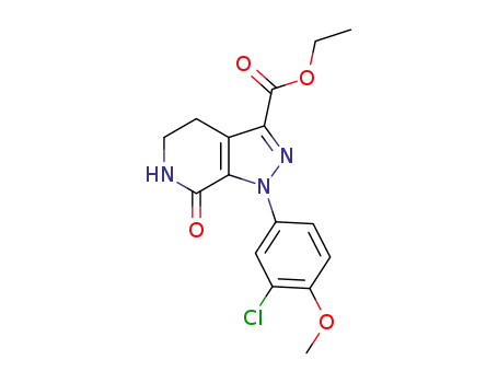 1-(3-chloro-4-methoxyphenyl)-7-oxo-4,5,6,7-tetrahydro-1H-pyrazolo[3,4-c]pyridine-3-carboxylic acid ethyl ester