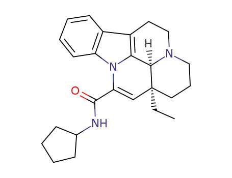 (41S,13aS)-N-cyclopentyl-13a-ethyl-2,3,41,5,6,13a-hexahydro-1H-indolo[3,2,1-de]pyrido[3,2,1-ij][1,5]-naphthyridine-12-carboxamide