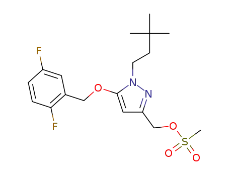 (5-((2,5-difluorobenzyl)oxy)-1-(3,3-dimethylbutyl)-1H-pyrazol-3-yl)methylmethanesulfonate