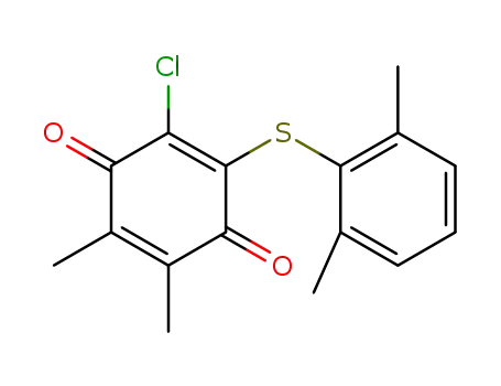 2-chloro-3-(2,6-dimethylphenylthio)-5,6-dimethyl-1,4-benzoquinone