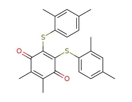 2,3-bis(2,4-dimethylphenylthio)-5,6-dimethyl-1,4-benzoquinone