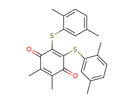 2,3-bis(2,5-dimethylphenylthio)-5,6-dimethyl-1,4-benzoquinone