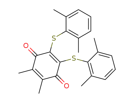 2,3-bis(2,6-dimethylphenylthio)-5,6-dimethyl-1,4-benzoquinone