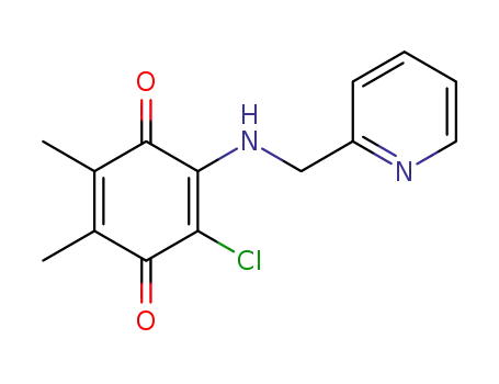 2‐chloro‐5,6‐dimethyl‐3‐((pyridin‐2‐ylmethyl)amino)‐1,4-benzoquinone