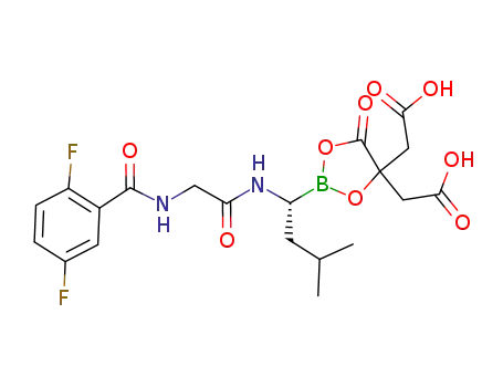 2-[4-(carboxymethyl)-2-[(1R)-1-{2-[(2,5-difluorophenyl)formamido]acetamido}-3-methylbutyl]-5-oxo-1,3,2-dioxaborolan-4-yl]acetic acid