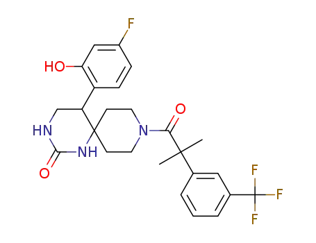 5-(4-fluoro-2-hydroxyphenyl)-9-{2-methyl-2-[3-(trifluoromethyl)phenyl]propanoyl}-1,3,9-triazaspiro[5.5]undecan-2-one
