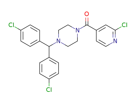 (4-(bis(4-chlorophenyl)methyl)piperazin-1-yl)(2-chloropyridin-4-yl)methanone