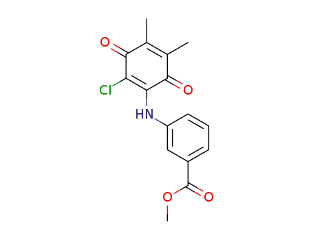 methyl 3-((2-chloro-4,5-dimethyl-3,6-dioxocyclohexa-1,4-dien-1-yl)amino)benzoate