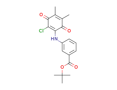 tert-butyl 3-((2-chloro-4,5-dimethyl-3,6-dioxocyclohexa-1,4-dien-1-yl)amino)benzoate